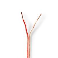 Nedis Speaker-Kabel | 2x 1.5 mm² | 100 m | Transparant | 1 stuks - CABR1500TR1000 CABR1500TR1000 - thumbnail