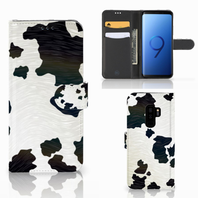 Samsung Galaxy S9 Plus | Telefoonhoesje | Met pasjeshouder | Koeienvlekken