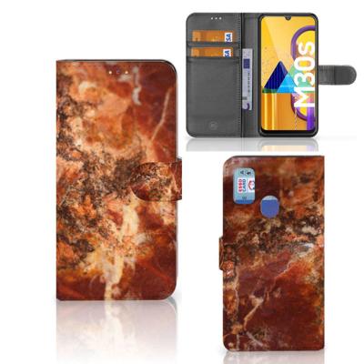 Samsung Galaxy M21 | M30s | Bookcase | Marmer Bruin