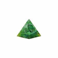 Orgonite Piramide Rozenkwarts/ Bergkristal/ Aventurijn (130 mm) - thumbnail
