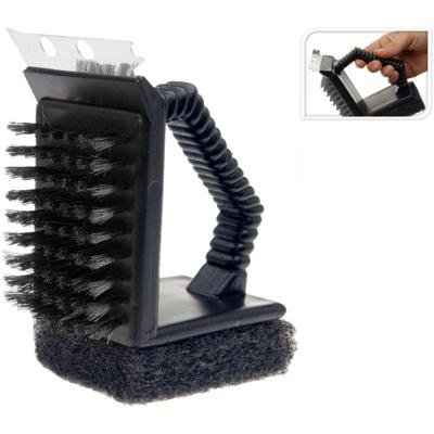 Campingmeister Barbecue 3in1 borstel zwart