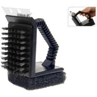 Campingmeister Barbecue 3in1 borstel zwart - thumbnail