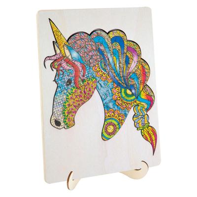 Creative Craft Group Houten legpuzzel eenhoorn, 137st.