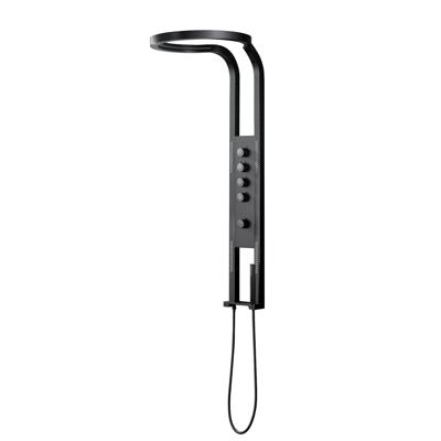 Best Design Douchepaneel Nero Future Met Massagejets en Handdouche Mat Zwart