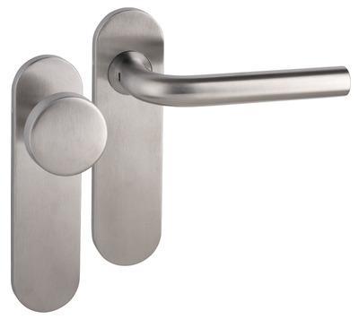 Leona PF KL4 KS kruk R/vaste knop blind rvs mat