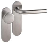 Leona PF KL4 KS kruk R/vaste knop blind rvs mat - thumbnail