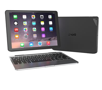 ZAGG ID7ZF2-BBF toetsenbord voor mobiele apparaten, zilver AZERTY Bluetooth - toetsenborden voor mobiele apparaten (zilver, Apple, iPad Pro 12,9 inch, AZERTY, iOS, batterij/accu)