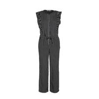WE Fashion gestreepte jumpsuit zwart/wit - thumbnail