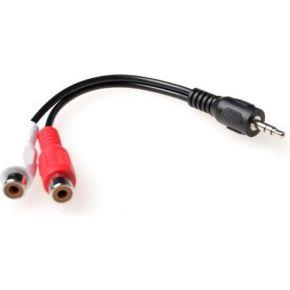 ACT 3,5mm jack naar 2x Tulp kabel M/F