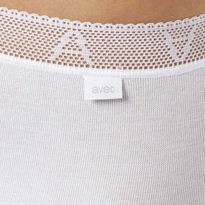 Hipster dames 3268 kant - Kanten dames onderbroek wit - Katoen