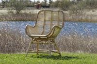 Trädgårdsstol DKD Home Decor Multicolour Natuurlijk Rotan 61 x 58 x 92 cm 62 x 62 x 92 cm - thumbnail