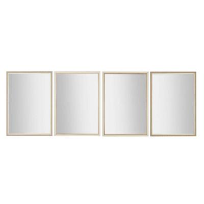 Wandspiegel Home ESPRIT Wit Bruin Beige Grijs 66 x 2 x 92 cm 70 x 2 x 97 cm (4 Stuks) Wandspiegel Home ESPRIT Wit Bruin Beige Grijs 66 x 2 x 92 cm 70 x 2 x 97 cm (4 Stuks)