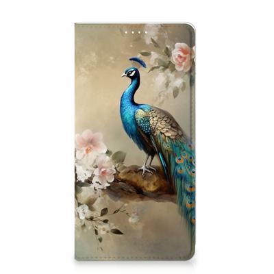 Smartphone hoesje voor Samsung Galaxy A51 Vintage Pauwen