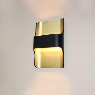 Artdelight Wandlamp designDallas zwart met goud - WL DALLAS ZW-MG