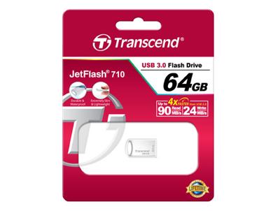 Transcend JetFlash® 710S USB-stick 64 GB Zilver TS64GJF710S USB-A 3.2 Gen 1 Transcend JetFlash® 710S USB-stick 64 GB Zilver TS64GJF710S USB-A 3.2 Gen 1