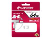 Transcend JetFlash® 710S USB-stick 64 GB Zilver TS64GJF710S USB-A 3.2 Gen 1 - thumbnail