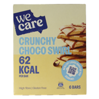 WeCare Lower kcal/carb bars crunchy choco swirl 78 Gram - thumbnail