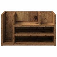 VidaXL Bureau organizer oudhout 44,5 x 24 x 25 cm bewerkt hout - thumbnail