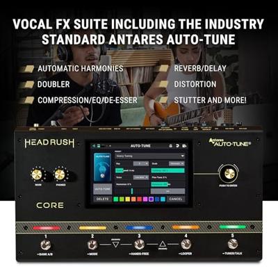 HeadRush Core - Guitar FX / Amp Modeler / Vocal Processor met Antares Auto-Tune