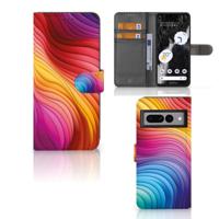 Book Case voor Google Pixel 7 Pro Regenboog - thumbnail