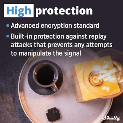 Shelly Shelly BLU Button 1 Black Afstandsbediening, Toets Bluetooth, WiFi