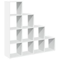 Kamerscherm / boekenkast 4-laags 131,5x29x131,5 cm hout wit - thumbnail