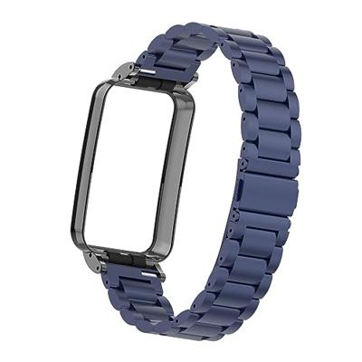 Metalen schakelband met case - Donkerblauw - Xiaomi Smart band 7 Pro Metalen schakelband met case - Donkerblauw - Xiaomi Smart band 7 Pro