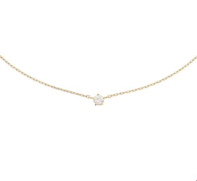 TFT Collier Geelgoud Zirkonia 0,8 mm x 40+4 cm