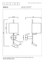 Lucide MAGIC - Wandlamp - 1xE27 - Met USB oplaadpunt - Zwart - thumbnail