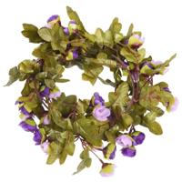 VidaXL Kerstslingers met bloemen 6 st 215 cm lichtpaars - thumbnail