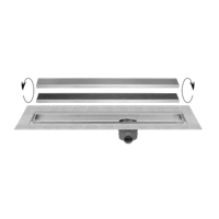 Easy Drain Multi TAF afvoergoot enkele plaat 80cm met Zero design rooster RVS edmtaf800 - thumbnail