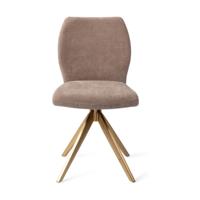 Jesper Home Ikata eetkamerstoel Mocha Mist turn gold - thumbnail