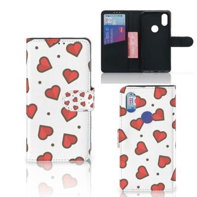 Xiaomi Mi Mix 2s | Telefoon Hoesje | Hearts | Portemonnee hoesje