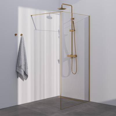 Inloopdouche Brauer Frame Set 1 Helder Glas 120x200 Met Muurprofiel En Lijst Rondom Goud Geborsteld Brauer Inloopdouche Brauer Frame Set 1 Helder Glas 120x200 Met Muurprofiel En Lijst Rondom Goud Geborsteld Brauer