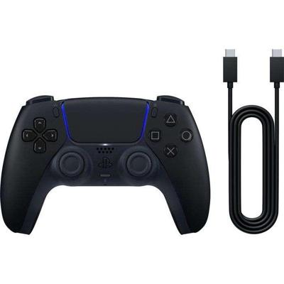 DualSense draadloze controller - Middernachtzwart - met USB-kabel voor pc