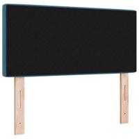 LED Hoofdbord met LED -striplichten Donkerblauw 90 cm Fluweel - thumbnail