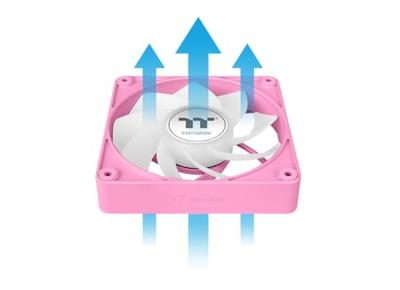 Thermaltake CT120 EX Reverse ARGB Sync PC Cooling Fan Pink 3 Pack PC-ventilator Pink (b x h x d) 120 x 120 x 25 mm