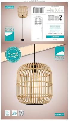 Eglo Landelijke hanglampBordesley Ø 35cm - 43216