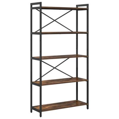 Boekenkast Gerookt eiken 80 x 30 x 153 cm Bewerkt hout