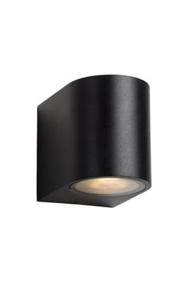 Lucide ZORA-LED - Wandspot / Wandlamp Binnen/Buiten - LED Dimb. - GU10 - 1x5W 3000K - IP44 - Zwart Lucide ZORA-LED - Wandspot / Wandlamp Binnen/Buiten - LED Dimb. - GU10 - 1x5W 3000K - IP44 - Zwart