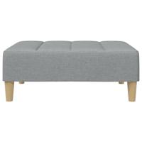 Voetenbank 77x55x31 cm stof lichtgrijs - thumbnail