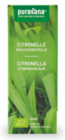 Purasana Citronella olie bio 10 Milliliter - thumbnail