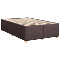 Bedframe zonder matras 120x190 cm stof donkerbruin - thumbnail