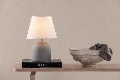Nohr Tafellamp 'Jatasha' kleur Grijs Nohr Tafellamp 'Jatasha' kleur Grijs