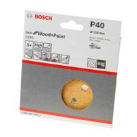 Bosch Accessories EXPERT C470 2608900794 Excenterschuurpapier Geperforeerd Korrelgrootte (num) 40 (Ø) 115 mm 5 stuk(s) - thumbnail