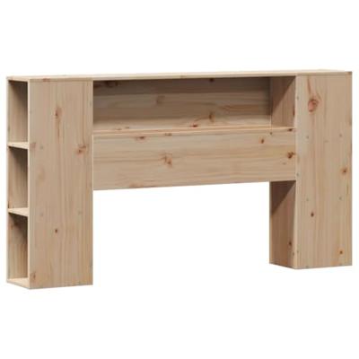 Bed met boekenkast zonder matras massief grenenhout 160x200 cm