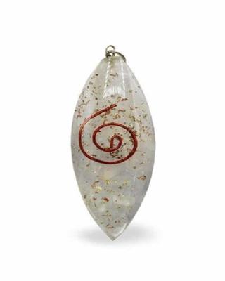 Orgonite Hanger Koperen Spiraal Ovaal Seleniet