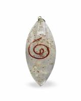 Orgonite Hanger Koperen Spiraal Ovaal Seleniet - thumbnail