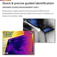 FLIR MR176 Materiaalvochtmeter Meetbereik bouwvochtigheid 0 tot 100 %Vol. Geïntegreerde warmtebeeldcamera - thumbnail