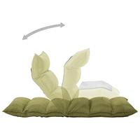 Vloerstoel inklapbaar stof groen - thumbnail